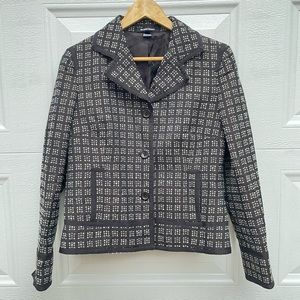 NWT VINTAGE Ellen Tracy blazer Mahogany size 8 style: TEMU7059  18% alpaca